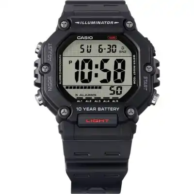 Casio Digital Resin Strap Quartz AE-1600H-1AV 100M Men's Watch