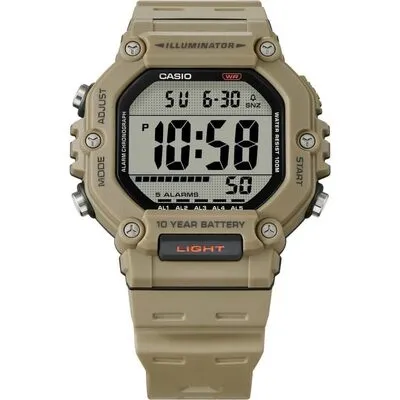 Casio Digital Resin Strap Quartz AE-1600H-5AV 100M Men's Watch