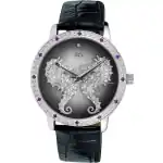 Adee Kaye Seahorsee Crystal Accents Black Dial Quartz AK2002-LPU Women's Watch