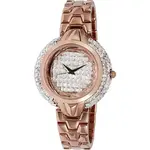 Adee Kaye Starry Collection Crystal Accents Rose Gold Brass Rhodium Plated Dial Quartz AK2004-LRG Women's Watch