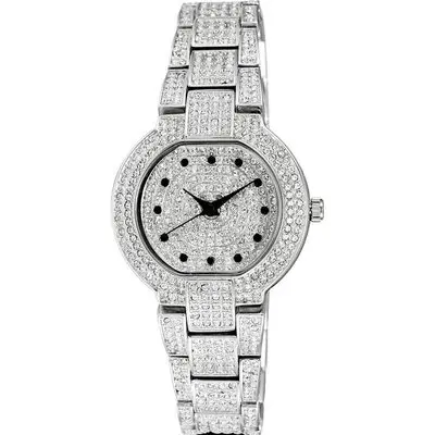Adee Kaye Astonish Collection Crystal Accents Silver Dial Quartz AK2005-L Women's Watch
