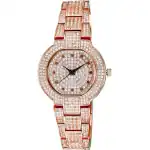 Adee Kaye Astonish Collection Crystal Accents Rose Gold Dial Quartz AK2005-LRG Women's Watch