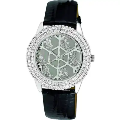 Adee Kaye Snowflakes Collection Crystal Accents Grey Dial Quartz AK2115-L Women's Watch Adee Kaye Snowflakes Collection Crystal Accents Grey Dial Quartz AK2115-L Women's Watch