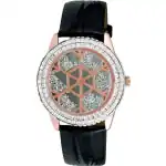 Adee Kaye Snowflakes Collection Crystal Accents Grey Dial Quartz AK2115-LRG Women's Watch