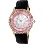Adee Kaye Marquee Collection Crystal Accents White Mother Of Pearl Dial Quartz AK2425-LRGOK Women's Watch