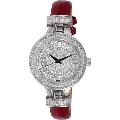 Adee Kaye Mondo G-3 Collection Crystal Accents Austrian Stone Dial Quartz AK2522-L Women's Watch