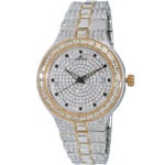 Adee Kaye Fussy G-2 Collection Diamond Accents Pave Dial Quartz AK2525-L2G Women's Watch
