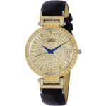 Adee Kaye Embellish Collection Crystal Accents Pave Dial Quartz AK2529-MG Women's Watch