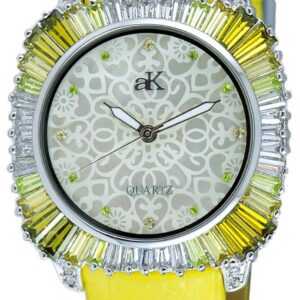 Adee Kaye Liberty - G2 Collection Crystal Accents Mother Of Pearl Dial Quartz AK2722-SGN Women's Watch