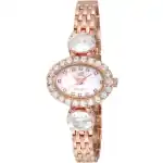 Adee Kaye Fancy Collection Crystal Accents Mother Of Pearl Dial Quartz AK2730-R Women's Watch