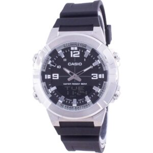 Casio Analog Digital World Time Resin Strap AMW-870-1A AMW870-1 Men's Watch