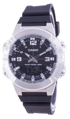 Casio Analog Digital World Time Resin Strap AMW-870-1A AMW870-1 Men's Watch