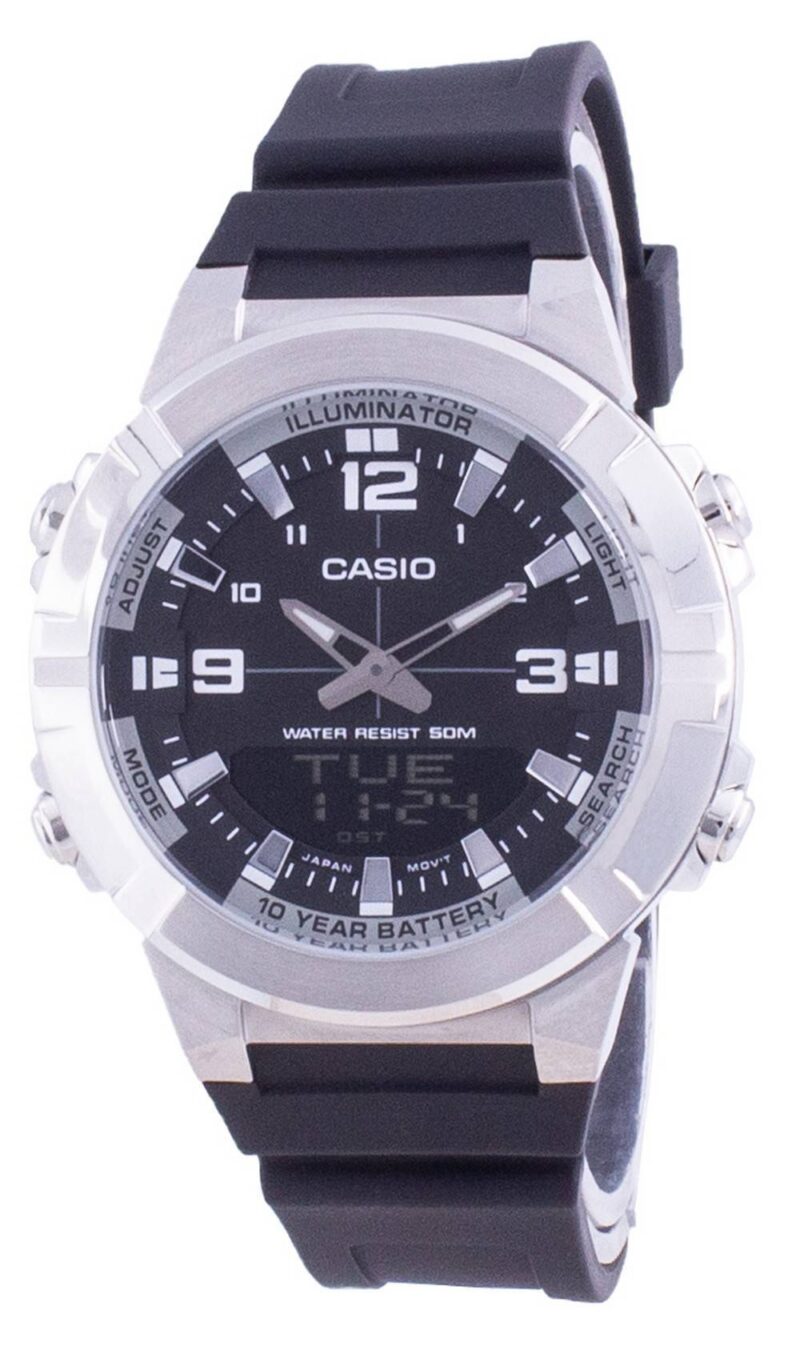Casio Analog Digital World Time Resin Strap AMW-870-1A AMW870-1 Men's Watch