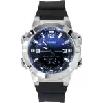 Casio Analog Digital Combination Resin Strap Blue Dial Quartz AMW-870A-2AV Men's Watch