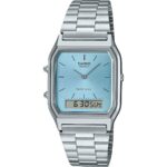 Casio Vintage Analog Digital Turquoise Blue Dial Quartz AQ-230A-2A1 Unisex Watch