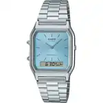 Casio Vintage Analog Digital Turquoise Blue Dial Quartz AQ-230A-2A1 Unisex Watch
