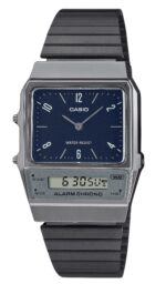 Casio Vintage Analog Digital Dual Time Stainless Steel Bracelet Blue Dial Quartz AQ-800EB-2A Unisex Watch