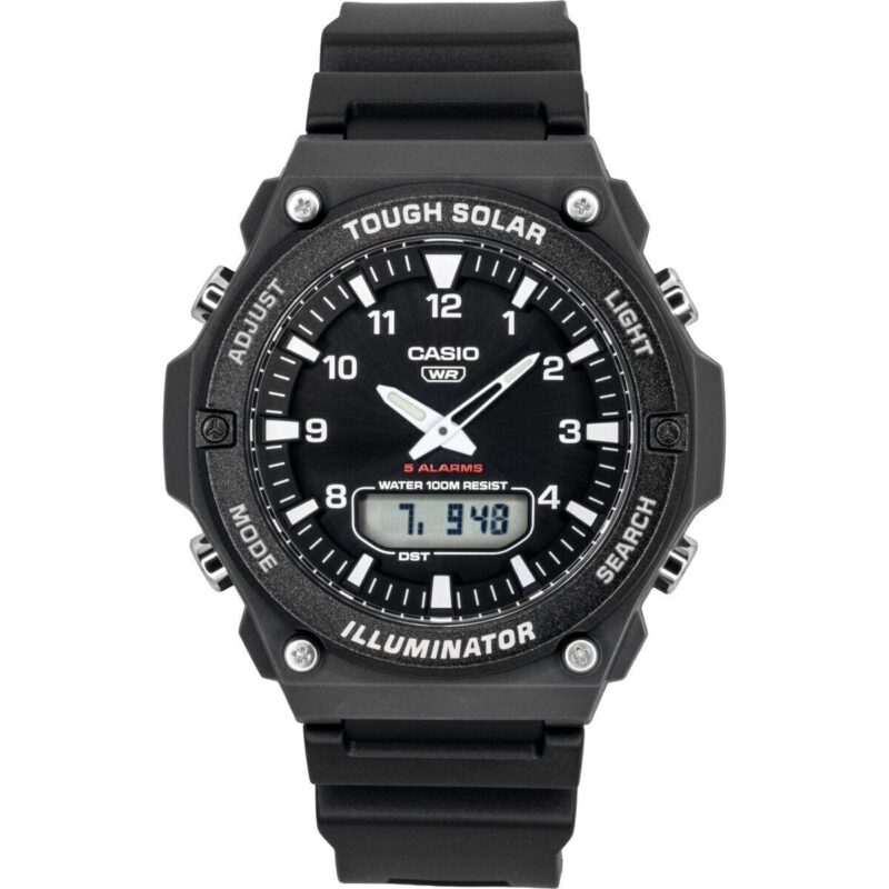Casio G-shock Analog Digital Resin Strap Black Dial Solar Aq-s820w-1av 100m Men's Watch Casio G-shock Analog Digital Resin Strap Black Dial Solar Aq-s820w-1av 100m Men's Watch