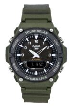 Casio Standard Analog Digital Resin Strap Black Dial Solar AQ-S820W-3BV 100M Men's Watch