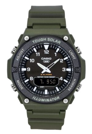 Casio Standard Analog Digital Resin Strap Black Dial Solar AQ-S820W-3BV 100M Men's Watch