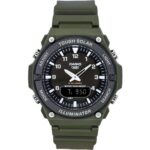 Casio Standard Analog Digital Resin Strap Black Dial Solar AQ-S820W-3BV 100M Men's Watch