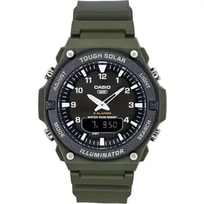 Casio Standard Analog Digital Resin Strap Black Dial Solar AQ-S820W-3BV 100M Men's Watch