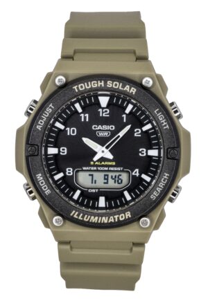 Casio Standard Analog Digital Resin Strap Black Dial Solar AQ-S820W-5AV 100M Men's Watch