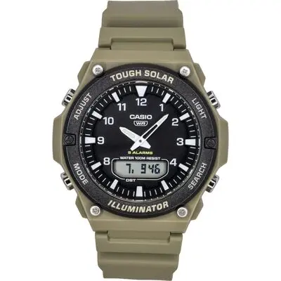Casio Standard Analog Digital Resin Strap Black Dial Solar AQ-S820W-5AV 100M Men's Watch