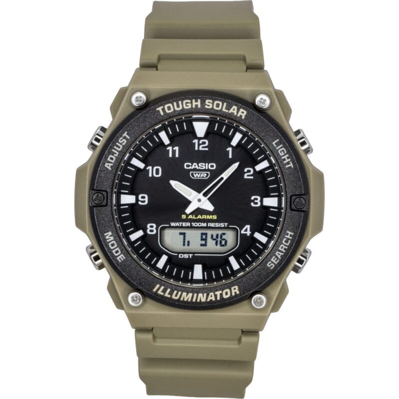 Casio Standard Analog Digital Resin Strap Black Dial Solar AQ-S820W-5AV 100M Men's Watch Casio Standard Analog Digital Resin Strap Black Dial Solar AQ-S820W-5AV 100M Men's Watch