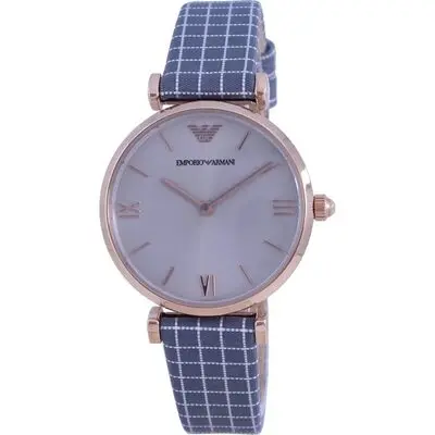 Emporio Armani Gianni T-Bar Grey Dial Quartz AR11386 Women's Watch