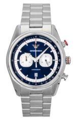 Emporio Armani Racer Chronograph Stainless Steel Blue Dial Quartz AR11676 Men's Watch