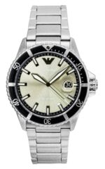 Emporio Armani World Explorer Stainless Steel Grey Dial Quartz AR11683 100M Men's Watch