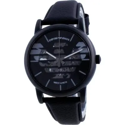 Emporio Armani Luigi Skeleton Leather Automatic AR60032 Men's Watch