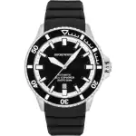 Emporio Armani Sea Explorer Silicone Strap Black Dial Diver's Automatic AR60086 200M Men's Watch