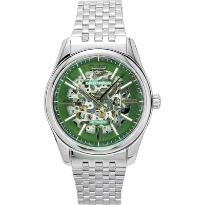 Emporio Armani Stainless Steel Green Skeleton Dial Automatic AR60091 Men's Watch