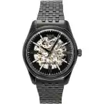 Emporio Armani Stainless Steel Black Skeleton Dial Automatic AR60093 Men's Watch