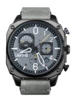 AVI-8 Hawker Hunter Retrograde Chronograph Sea Grey Dial Quartz AV-4052-03 Men's Watch