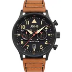 AVI-8 Hawker Hurricane Carey Dual Time Debden Black Dial Quartz AV-4088-03 Men's Watch