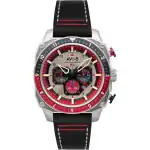 AVI-8 Hawker Hunter Atlas Dual Time Chronograph Hazard Red Quartz AV-4100-03 Men's Watch