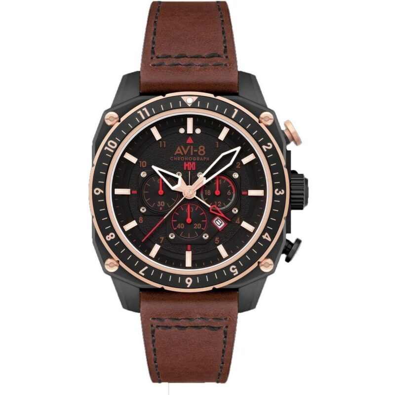 AVI-8 Hawker Hunter Atlas Dual Time Chronograph Jade Black Dial Quartz AV-4100-09 Men's Watch AVI-8 Hawker Hunter Atlas Dual Time Chronograph Jade Black Dial Quartz AV-4100-09 Men's Watch