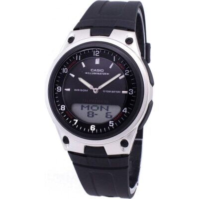 Casio Analog Digital Telememo Illuminator Aw-80-1avdf Aw-80-1av Men's Watch