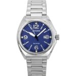Citizen Eco-Drive Stainless Steel Blue Dial AW1571-76L 100M Men's Watch