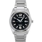 Citizen Super Titanium Black Dial Eco Drive AW1641-81E Men's Watch