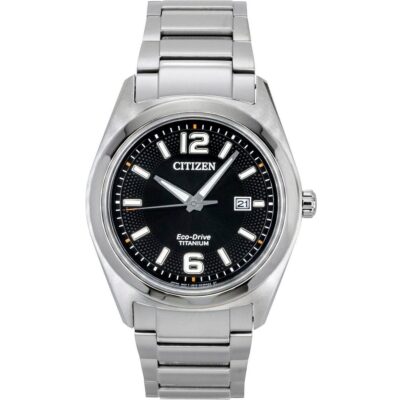 Citizen Super Titanium Black Dial Eco Drive AW1641-81E Men's Watch