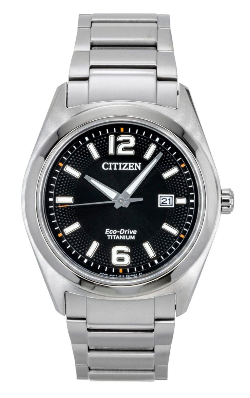 Citizen Super Titanium Black Dial Eco Drive AW1641-81E Men's Watch