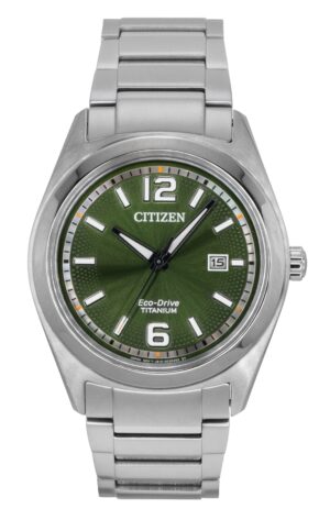 Citizen Eco-Drive Super Titanium Green Dial AW1641-81X Men's Watch