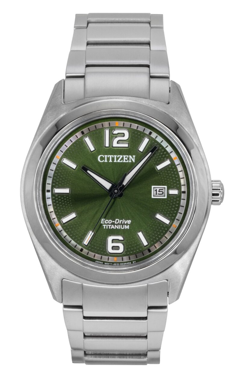 Citizen Eco-Drive Super Titanium Green Dial AW1641-81X Men's Watch