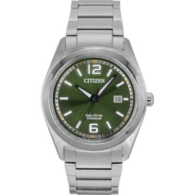 Citizen Eco-Drive Super Titanium Green Dial AW1641-81X Men's Watch