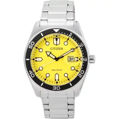 Citizen Of Collection - Marine 1760 Eco Drive - Yellow (AW1760-81Z) Men WATCHES