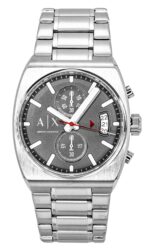 Armani Exchange Oliver Chronograph Stainless Steel Grey Dial Quartz AX2820 Men's Watch